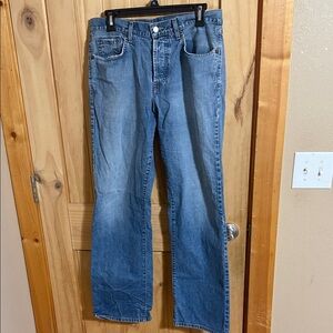 Lucky Brand Dungarees Blue Women's Button Fly Straight Leg Jeans